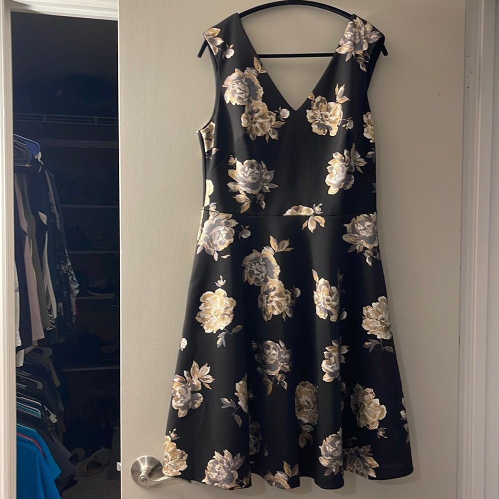 WHBM fit and flare dress